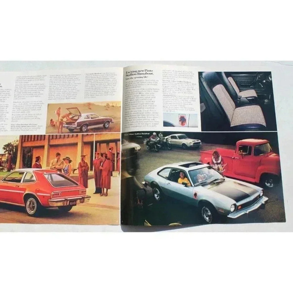 Vintage Original 1976 Ford Pinto Foldout Sales Brochure 76 Sedan Runabout Wagon - Picture 3 of 4